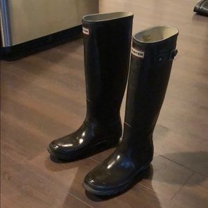 Hunter Wellington boots size 8